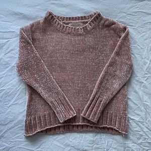 Chenille Pink Sweater